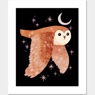 Flying Owl Posters and Art